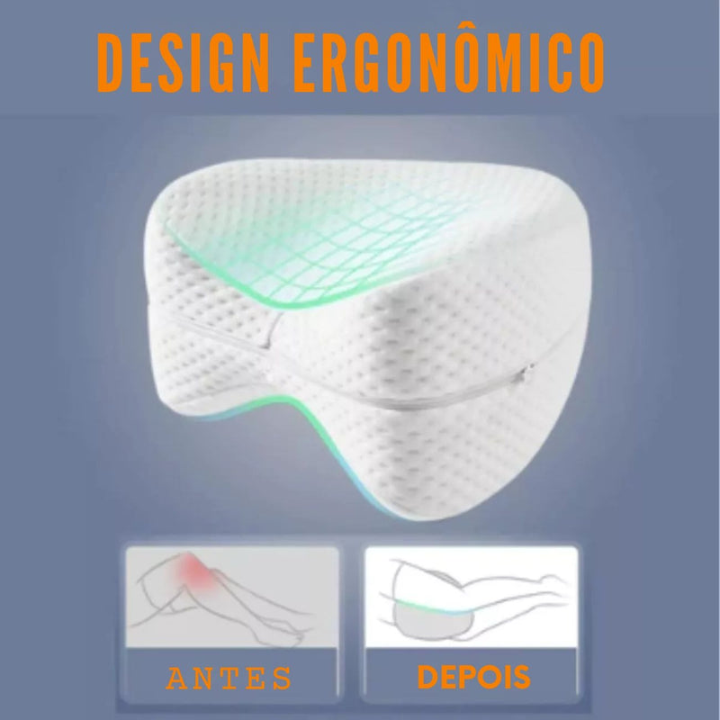 Travesseiro Almofada Para Pernas E Pés Ortopédico Para Postura Dormir
