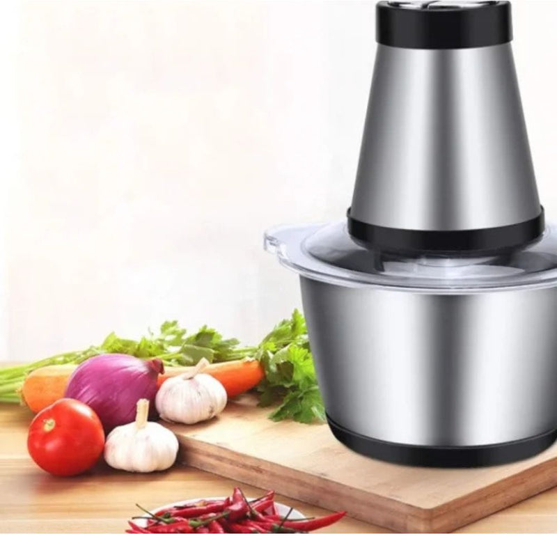 Picador De Alimentos Moedor De Carne Mixer Elétrica Processador Cozinha Casa Alho 220V