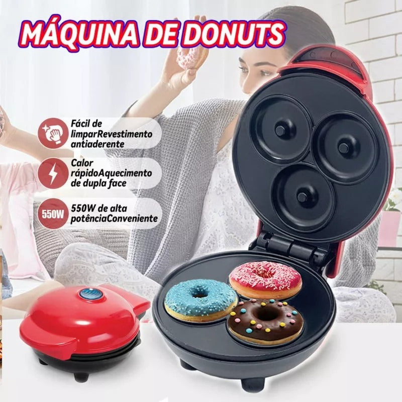 Máquina De Donuts 3 Rosquinhas Sokany Sk08 Mini Donuts - Ant