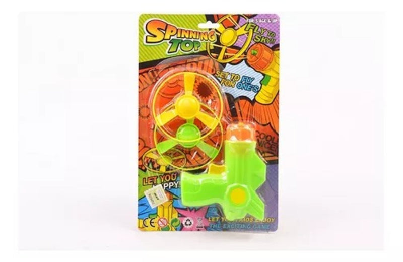 Super Lançador + 2 Discos Amortecedor Giroscopio com lançador automático Brinquedo Criança