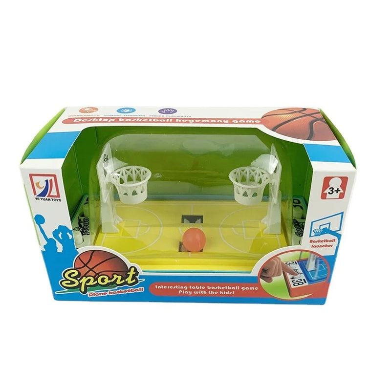 Jogo Mini Máquina Basquete De Mesa Com Lançador Dedo 2 Em 1