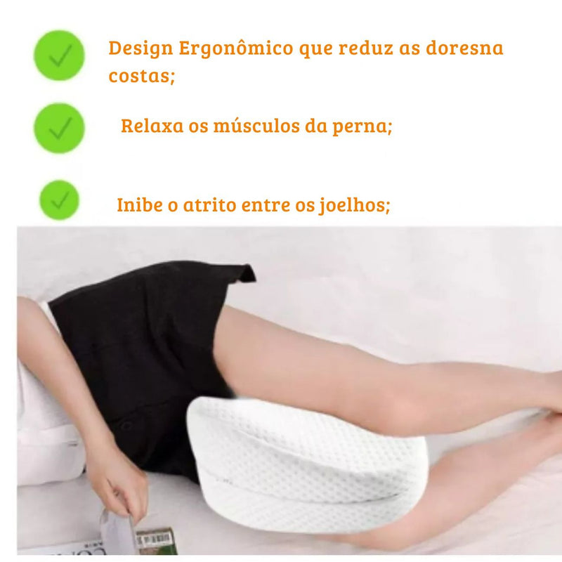 Travesseiro Almofada Para Pernas E Pés Ortopédico Para Postura Dormir