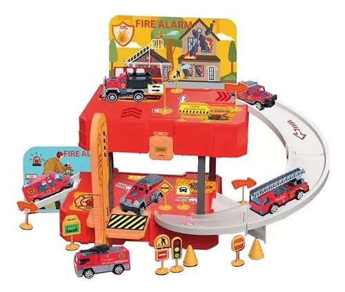 Kit Estacionamento Maleta Base Dos Bombeiros Resgate 31 Pcs