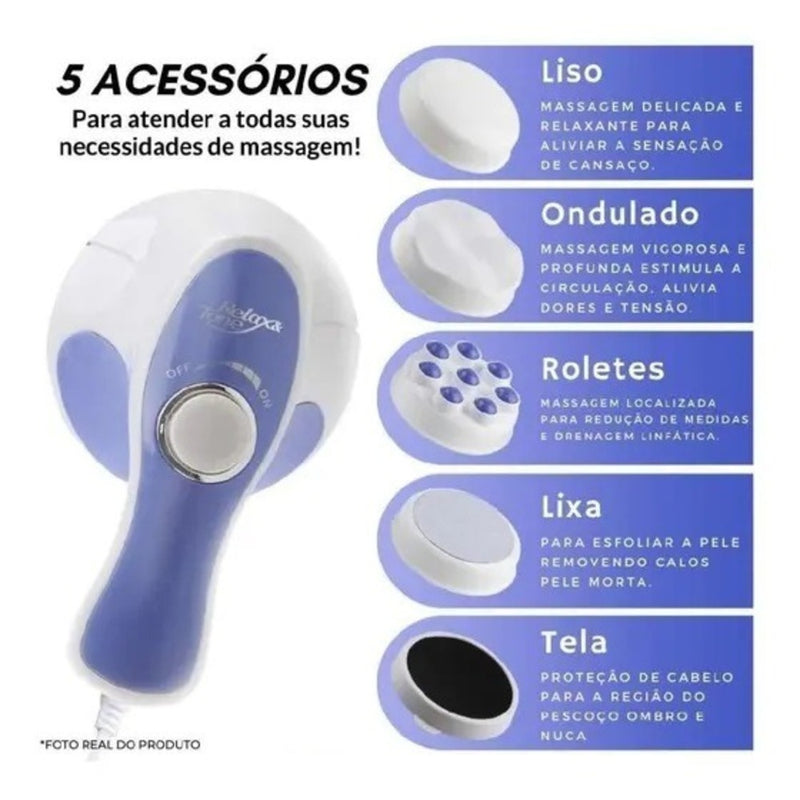 Massageador Eletrico Orbital Corporal Relax Spine Tone 110v