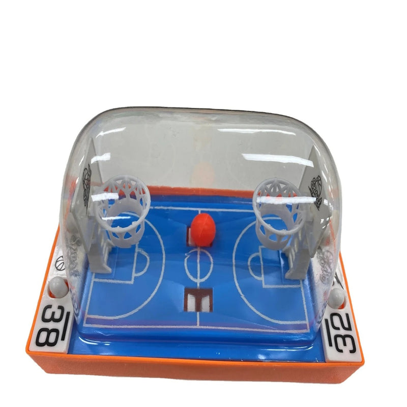 Jogo Mini Máquina Basquete De Mesa Com Lançador Dedo 2 Em 1